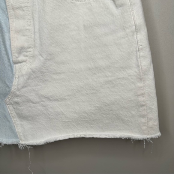 Levi's Denim High-Rise Deconstructed Button Fly Jean Skirt - Picture 12 of 13